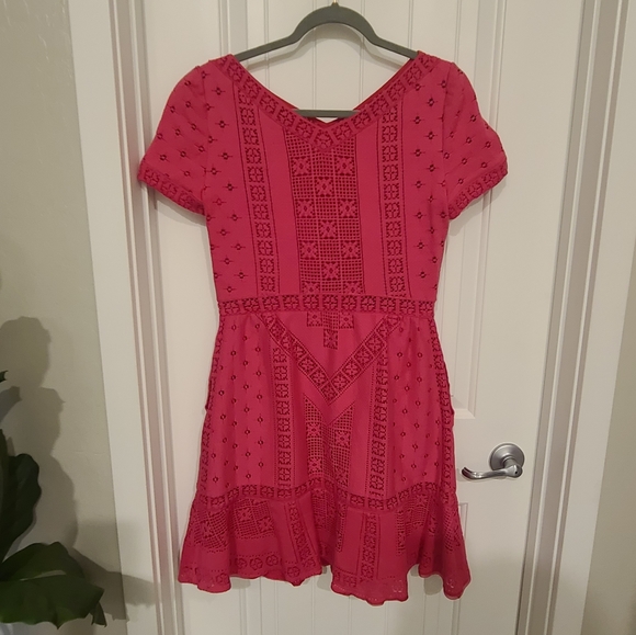 Authentic Valentino pink dress with geometric design - Picture 3 of 5